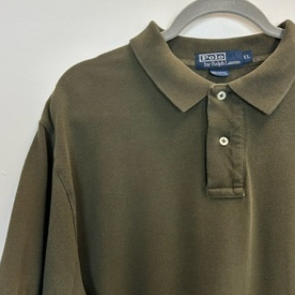 Vintage Polo Ralph Lauren Green Polo Shirt Short Sleeve XL